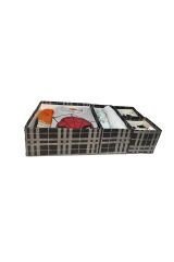 4lü 2set Şerit Desenli Çekmece Düzenleyici Organizer Eşya Kıyafet Oyuncak Toplama Kutusu - Şeritli Desenli