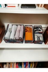 4lü Çekmece Düzenleyici Organizer - Motifli