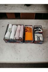 4lü Çekmece Düzenleyici Organizer - Motifli