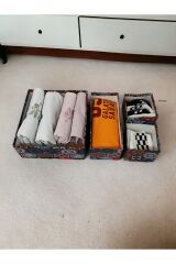 4lü Çekmece Düzenleyici Organizer - Motifli