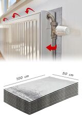Tekli 10mm Kalorifer Radyatör Arkalığı Petek Arkası Isı Tasarruf Izolasyon Yansıtıcı Levha Plaka